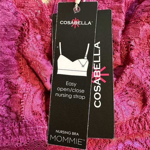 NWT Cosabella Plum Blossom Maternity Girlie Racerback Bralette Large - Picture 8 of 10